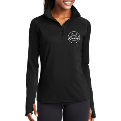 Soul Revival - Ladies Sport Wick ® Stretch 1/4 Zip Pullover Thumbnail